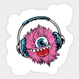 Music Monster. Sticker